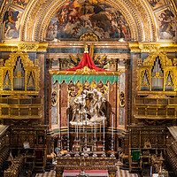 Buy canvas prints of St John Cathedral High Altar In Valletta by Artur Bogacki