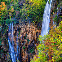 Buy canvas prints of Waterfall In Plitvice Lakes National Park by Artur Bogacki
