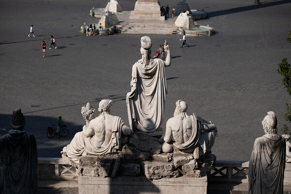 Fontana della Dea Roma Sculptures Picture Board by Artur Bogacki