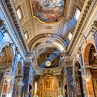 Buy canvas prints of Santa Maria in Via Basilica Church In Rome by Artur Bogacki