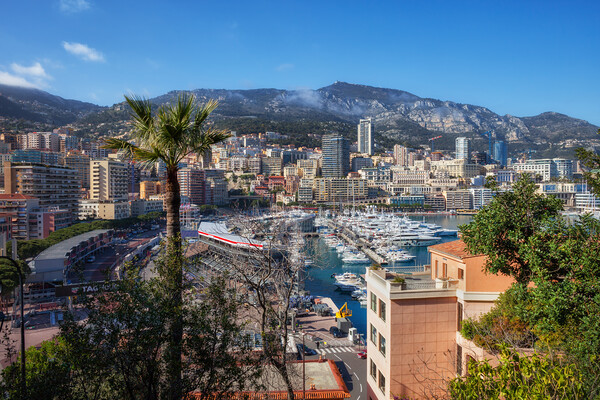 Principality Of Monaco Coastal Cityscape Picture Board by Artur Bogacki