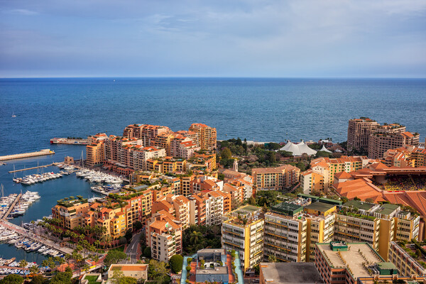 Monaco Principality Fontvieille District Cityscape Picture Board by Artur Bogacki
