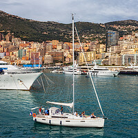 Buy canvas prints of Monaco Skyline And Port Hercules by Artur Bogacki