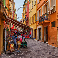 Buy canvas prints of Padestrian Street In Monaco Ville by Artur Bogacki