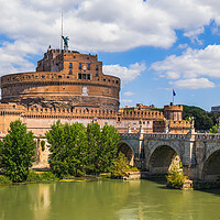 Buy canvas prints of Castle of the Holy Angel in Rome by Artur Bogacki