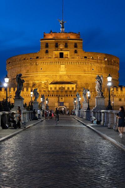 Castel Sant Angelo In Rome At Night Picture Board by Artur Bogacki
