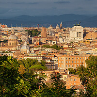 Buy canvas prints of Sunset Cityscape In Rome, Italy by Artur Bogacki