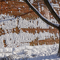 Buy canvas prints of Brick City Wall Fortification In Winter by Artur Bogacki