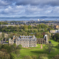 Buy canvas prints of Edinburgh Cityscape With Holyrood Palace by Artur Bogacki
