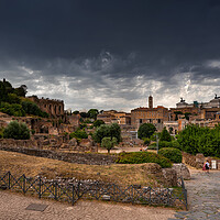 Buy canvas prints of Storm Clouds Above Ancient City Of Rome by Artur Bogacki