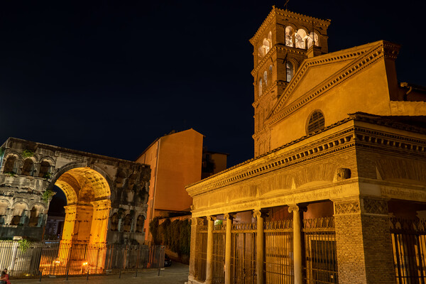 Basilica of San Giorgio in Velabro Picture Board by Artur Bogacki
