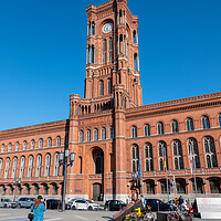 Buy canvas prints of Rotes Rathaus Red City Hall In Berlin by Artur Bogacki