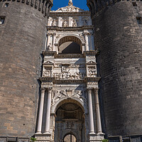 Buy canvas prints of Castel Nuovo Triumphal Arch In Naples by Artur Bogacki