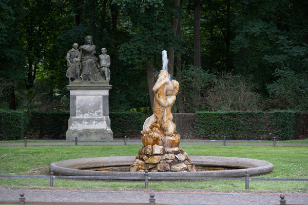 Triton Fountain In Tiergarten Park In Berlin Picture Board by Artur Bogacki