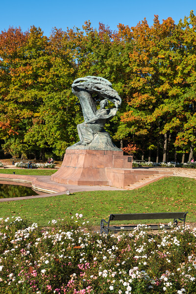  Frederic Chopin Monument In Warsaw Picture Board by Artur Bogacki