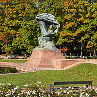 Buy canvas prints of  Frederic Chopin Monument In Warsaw by Artur Bogacki