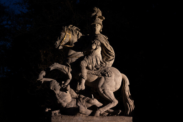 King Jan III Sobieski Monument At Night Picture Board by Artur Bogacki