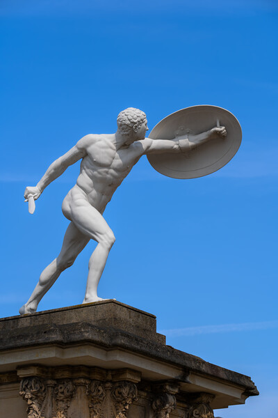 Statue Of Gladiator With Shield And Sword Picture Board by Artur Bogacki