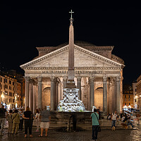 Buy canvas prints of Pantheon at Piazza della Rotonda in Rome by Artur Bogacki
