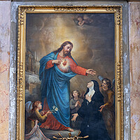 Buy canvas prints of Christ Showing His Sacred Heart to St Margaret Mary by Artur Bogacki
