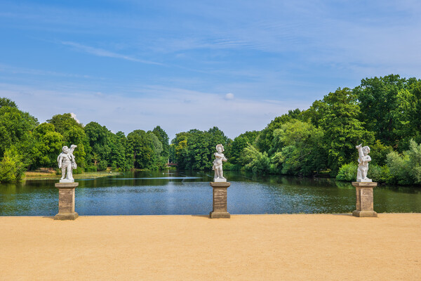 Schloss Charlottenburg Park Lake In Berlin Picture Board by Artur Bogacki