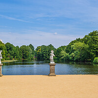 Buy canvas prints of Schloss Charlottenburg Park Lake In Berlin by Artur Bogacki