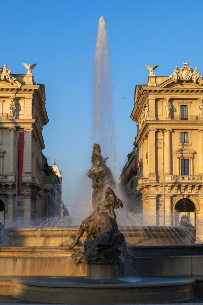 Fountain of the Naiads in Rome at Sunrise Picture Board by Artur Bogacki