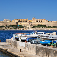Buy canvas prints of Fort Manoel In Malta From Valletta Waterfront by Artur Bogacki