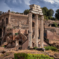 Buy canvas prints of Temple of Castor and Pollux at Roman Forum by Artur Bogacki