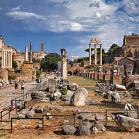 Buy canvas prints of Aancient Ruins Of Roman Forum In Rome by Artur Bogacki
