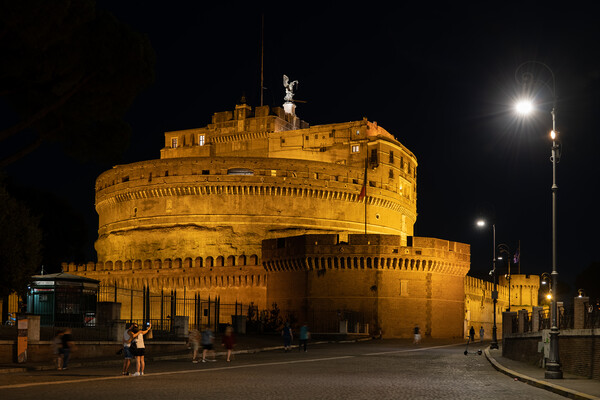 Castle of the Holy Angel at Night Picture Board by Artur Bogacki