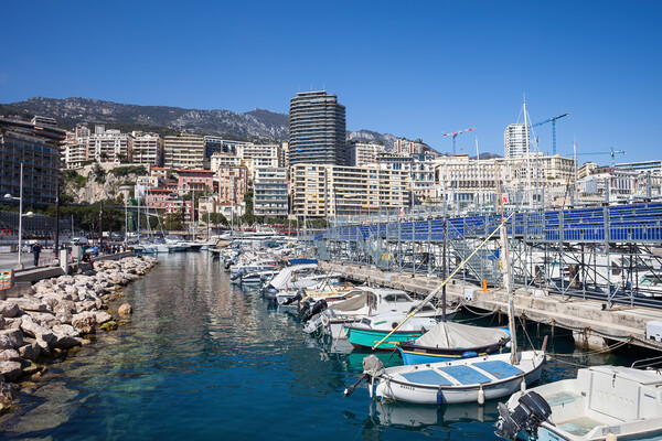Monaco Principality Skyline From Port Hercule Picture Board by Artur Bogacki