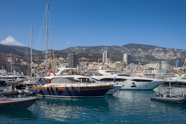 Yachts in Port of Monaco Picture Board by Artur Bogacki