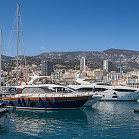 Buy canvas prints of Yachts in Port of Monaco by Artur Bogacki