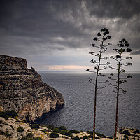 Buy canvas prints of Malta Sea Coast On Gloomy Morning by Artur Bogacki
