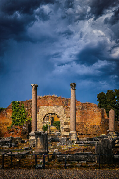 Stormy Sky Above Ancient Ruins In Rome Picture Board by Artur Bogacki