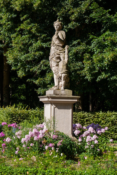 Flora With Putto Sculpture In Tiergarten, Berlin Picture Board by Artur Bogacki