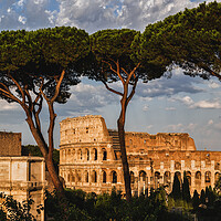 Buy canvas prints of Colosseum and Arch of Titus at Sunset by Artur Bogacki