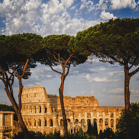 Buy canvas prints of Sunset At The Colosseum In Rome by Artur Bogacki