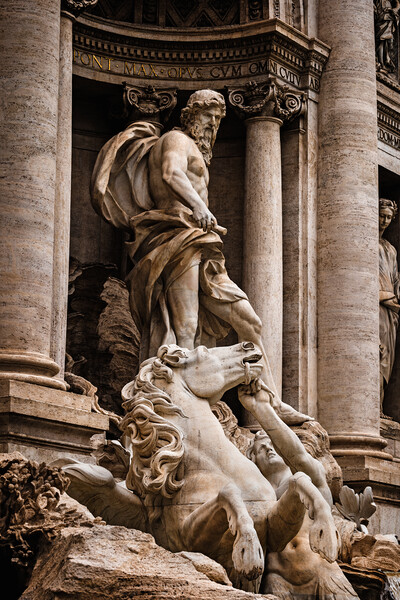 Oceanus and Horse at Trevi Fountain Picture Board by Artur Bogacki
