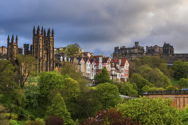 City of Edinburgh, Scotland Picture Board by Artur Bogacki