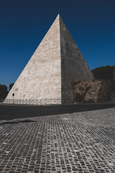 The Pyramid of Cestius In Rome Picture Board by Artur Bogacki