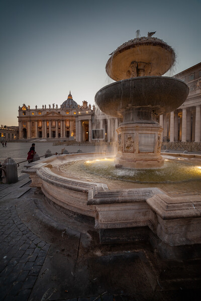 Maderno Fountain In Vatican Picture Board by Artur Bogacki