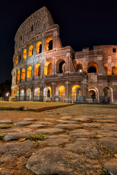 Night At The Colosseum Picture Board by Artur Bogacki