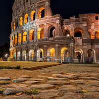 Buy canvas prints of Night At The Colosseum by Artur Bogacki