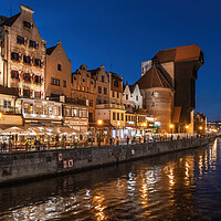 Buy canvas prints of Night In City Of Gdansk In Poland by Artur Bogacki