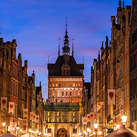 Buy canvas prints of Evening In Old Town Of Gdansk In Poland by Artur Bogacki