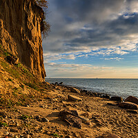 Buy canvas prints of Cliff By The Baltic Sea At Sunrise In Gdynia by Artur Bogacki