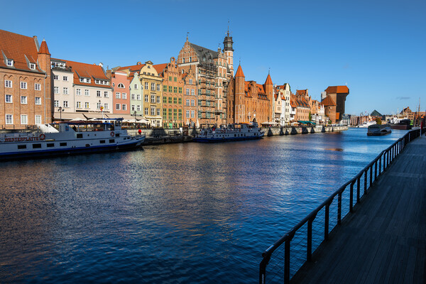 River View of Gdansk City in Poland Picture Board by Artur Bogacki