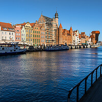Buy canvas prints of River View of Gdansk City in Poland by Artur Bogacki